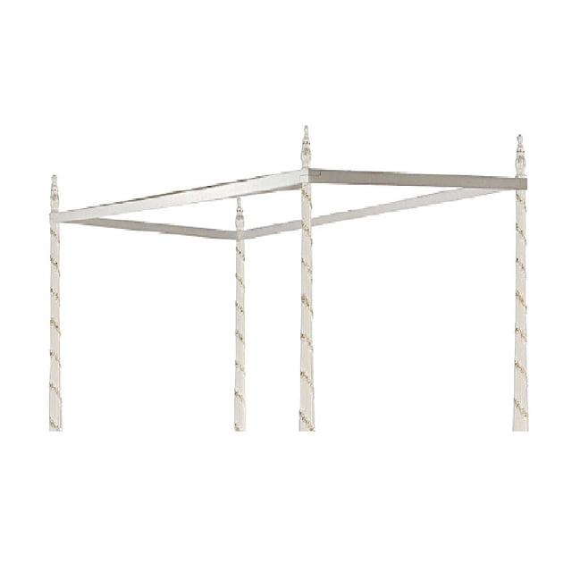 ACME Pearl Twin Bed Canopy, Pearl White Finish