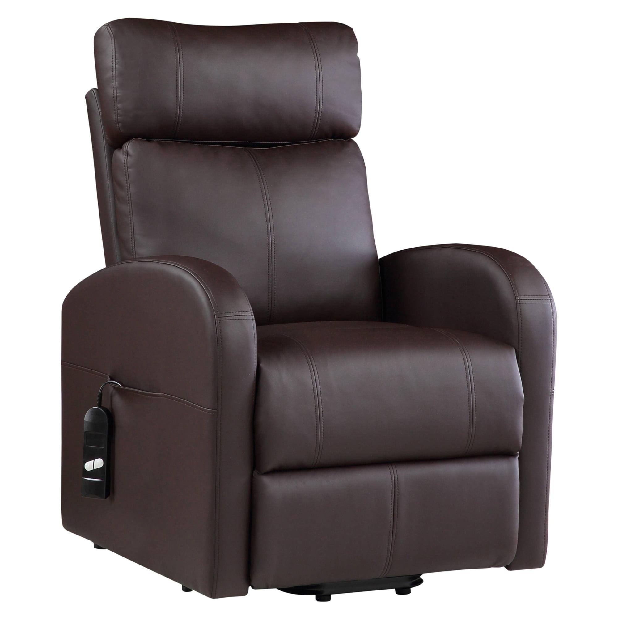 Ricardo 28.4" Wide Faux Leather Power Lift Assist Standard Recliner