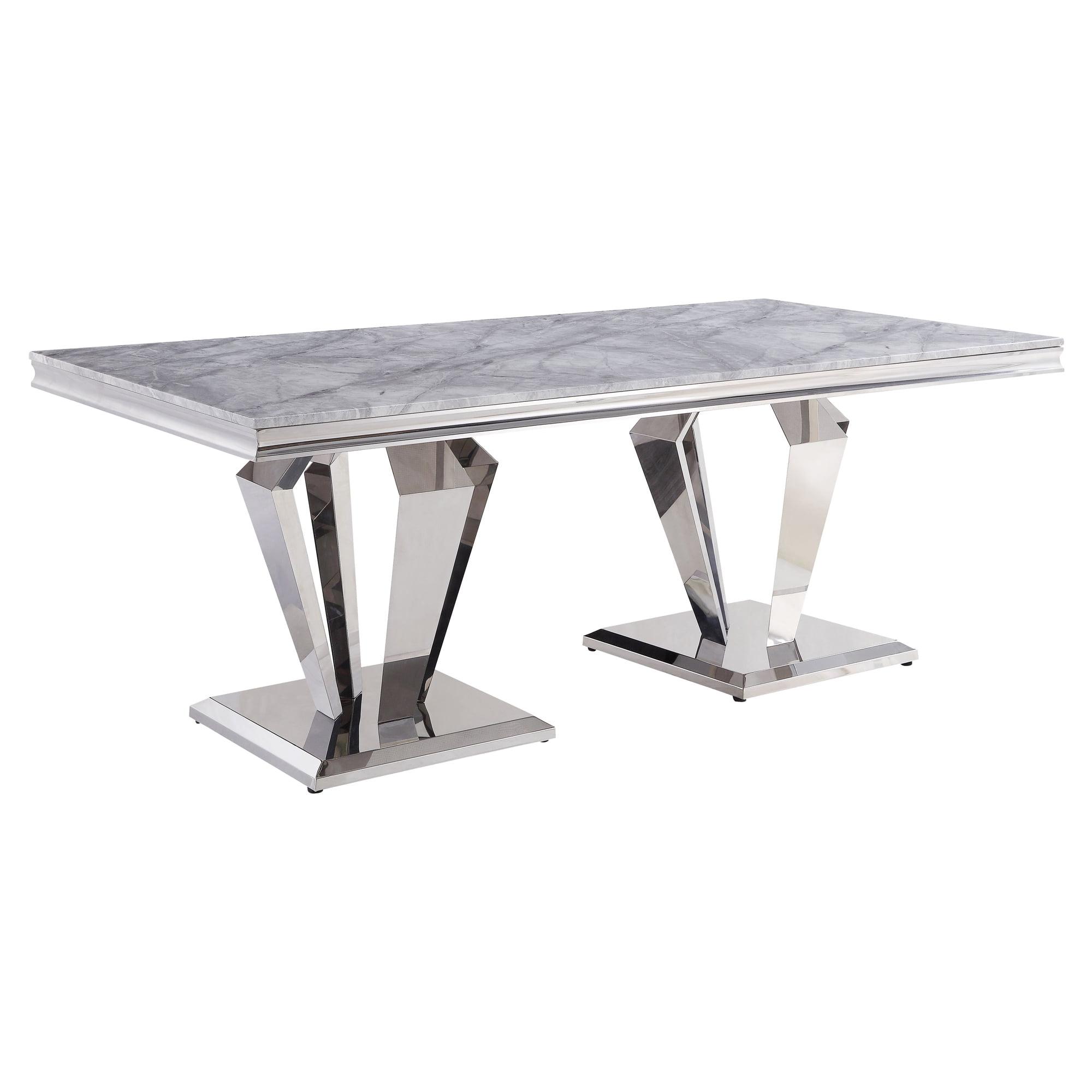 Satinka Metal Base Dining Table