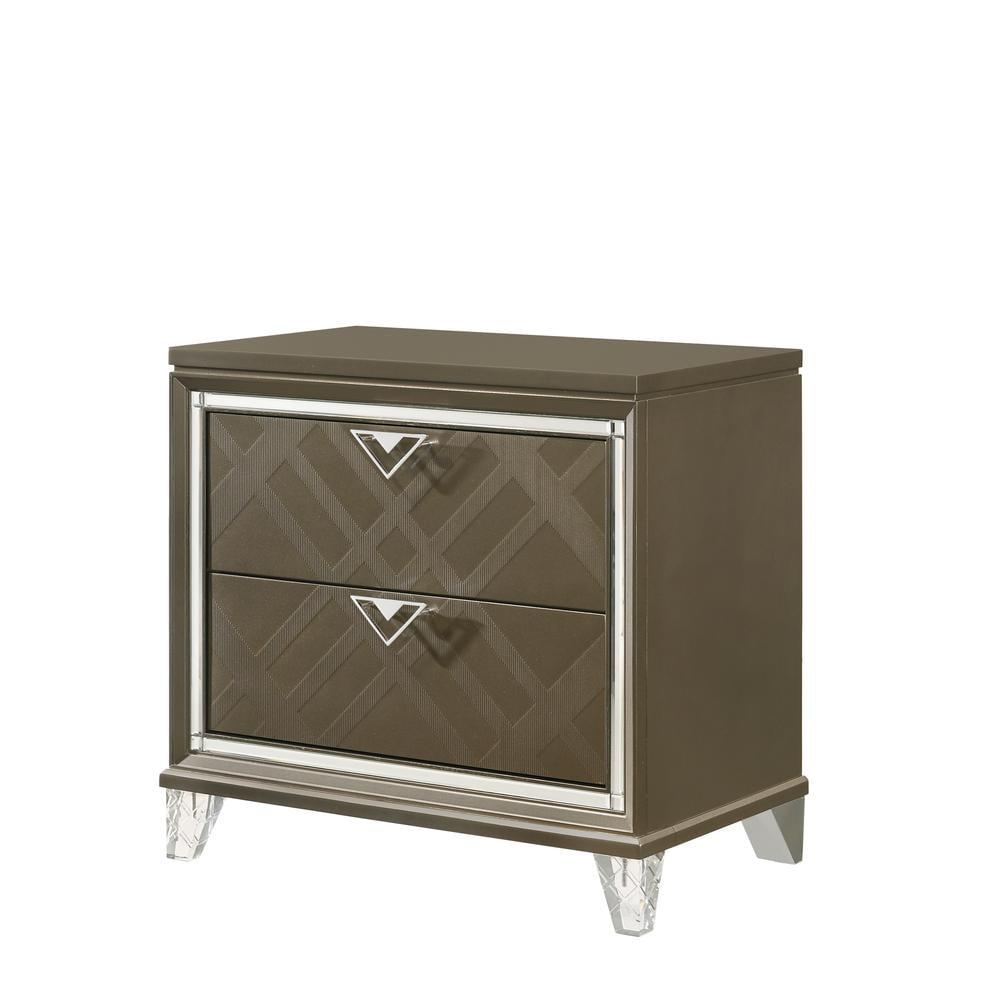 31&#34; Skylar Nightstand Dark Champagne - Acme Furniture