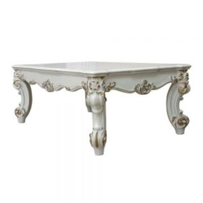 53" Vendome II Coffee Table Antique Pearl Finish - Acme Furniture