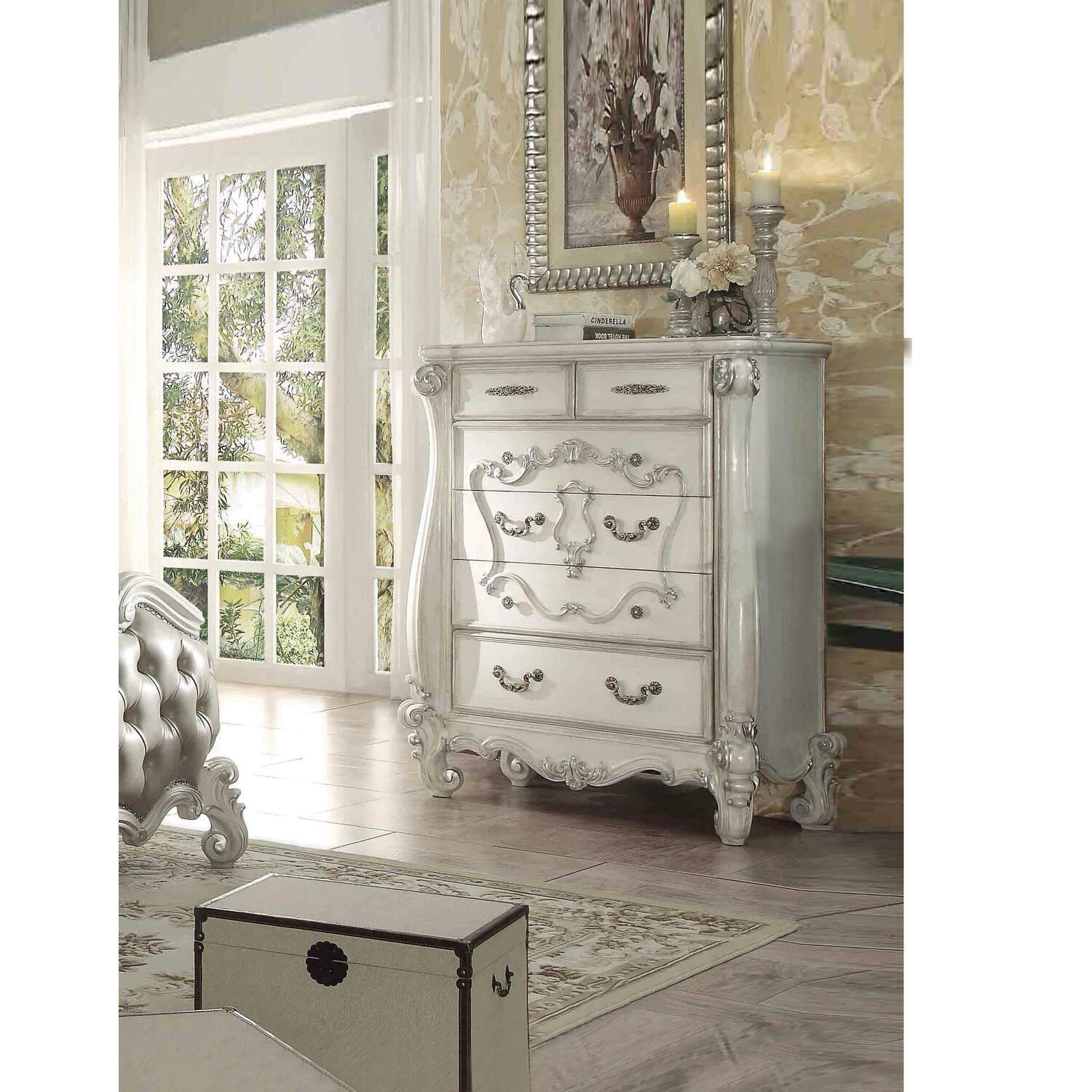 47&#34; Versailles Bedroom Sets Bone White - Acme Furniture