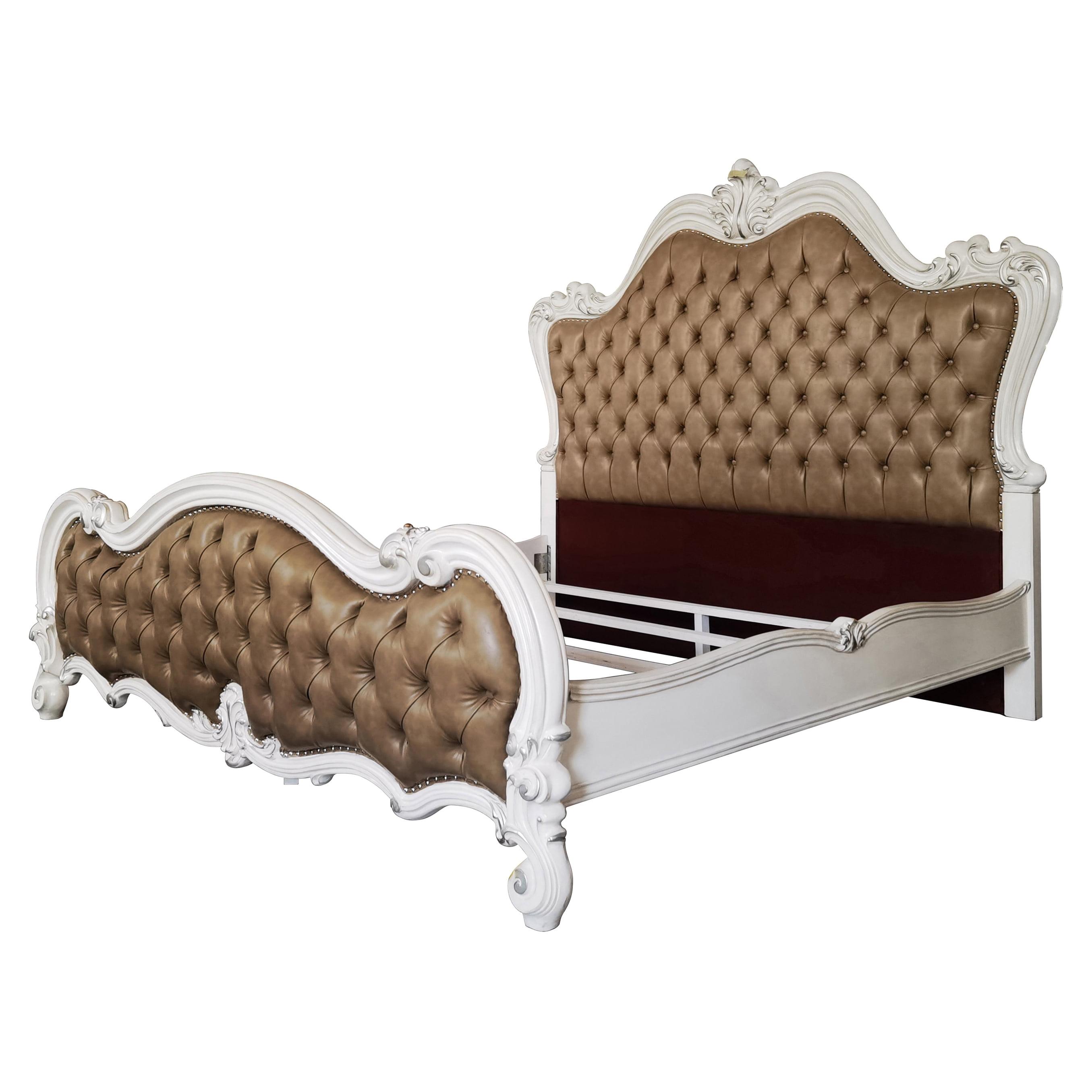 99" Eastern King Bed Versailles II with Nailhead Trim & Tufted Headboard - Acme Furniture
