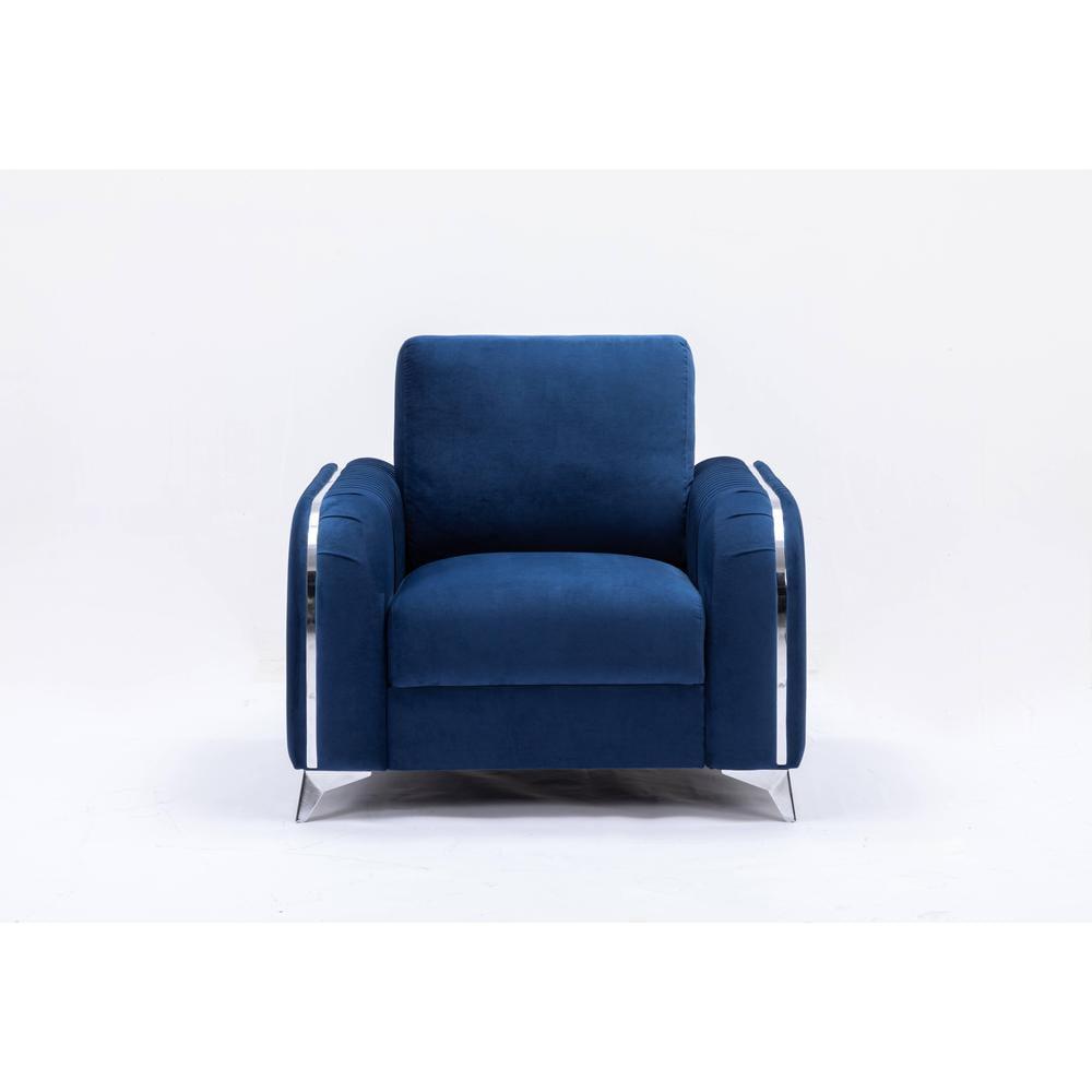 Acme Furniture Wenona Accent Chair Blue Velvet