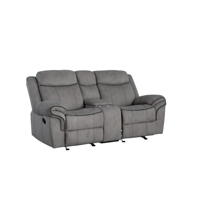 Acme Furniture 78" Zubaida Sofa Two Tone Gray Velvet