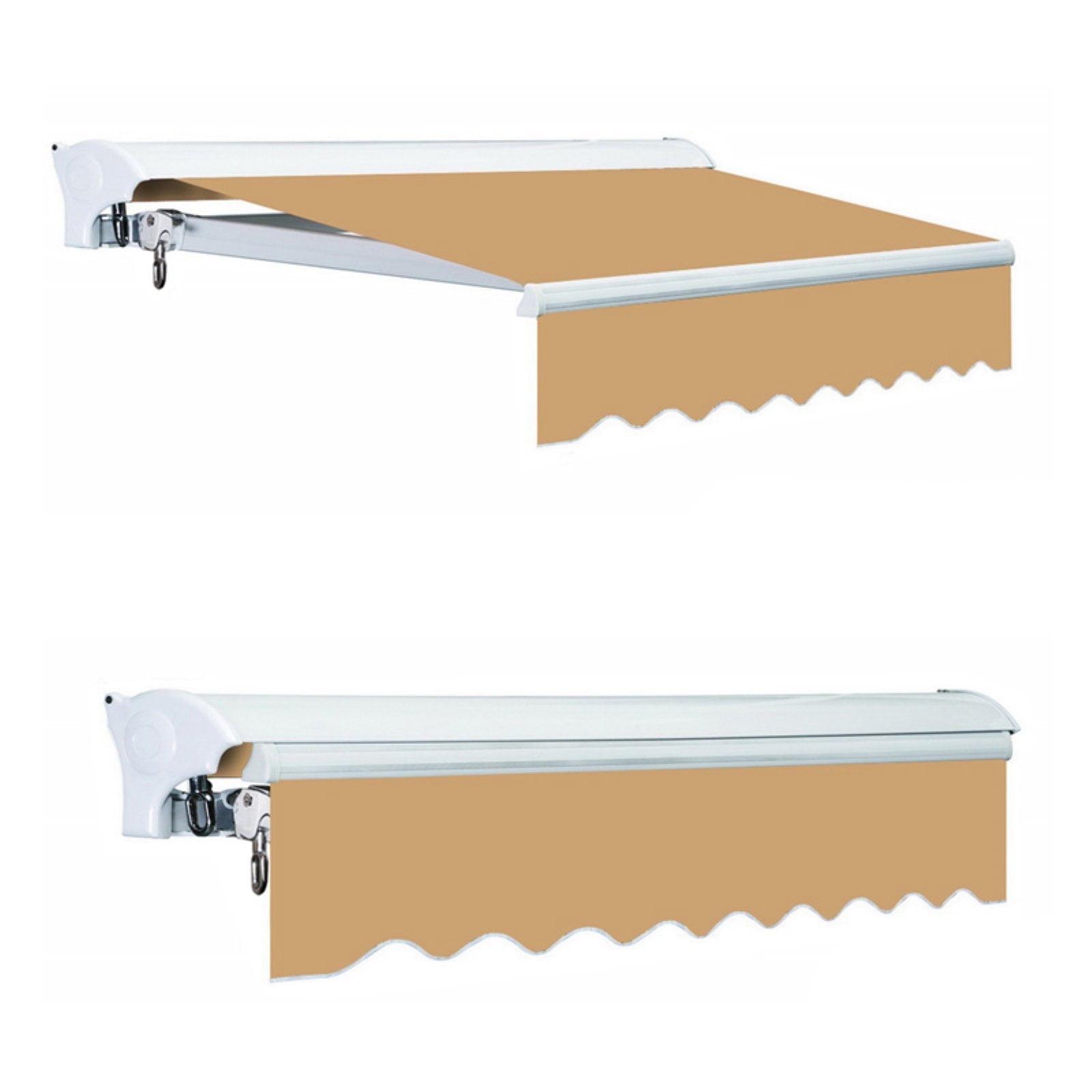 Advaning 10.5'' Fabric, Metal Cover Retractable Patio Awning