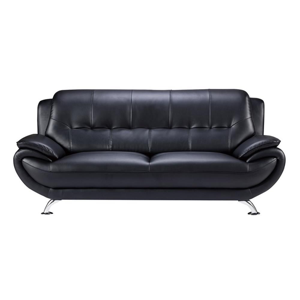 AE208 Black Color With Sofa Faux and Bonded Leather