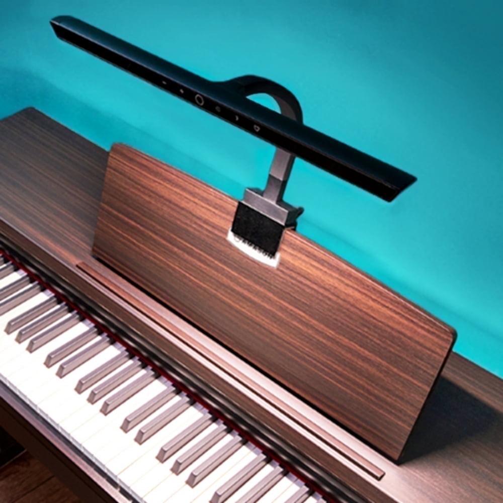 Adjustable Black Aluminum LED Piano Lamp with Clamp