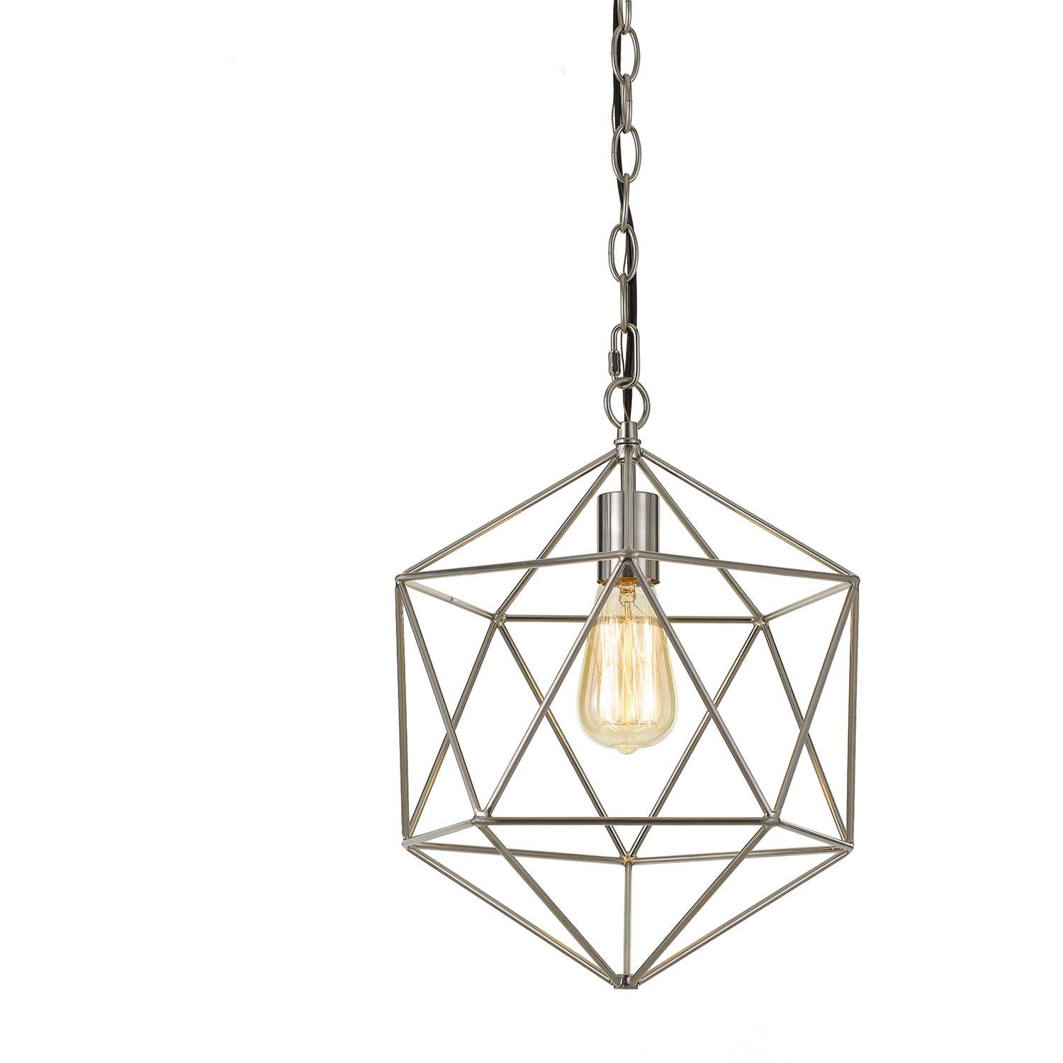 AF Lighting Bellini One-Light Chandelier in Brushed Nickel