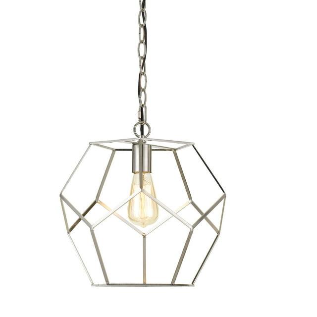 AF Lighting Bellini One-Light Pendant in Brushed Nickel