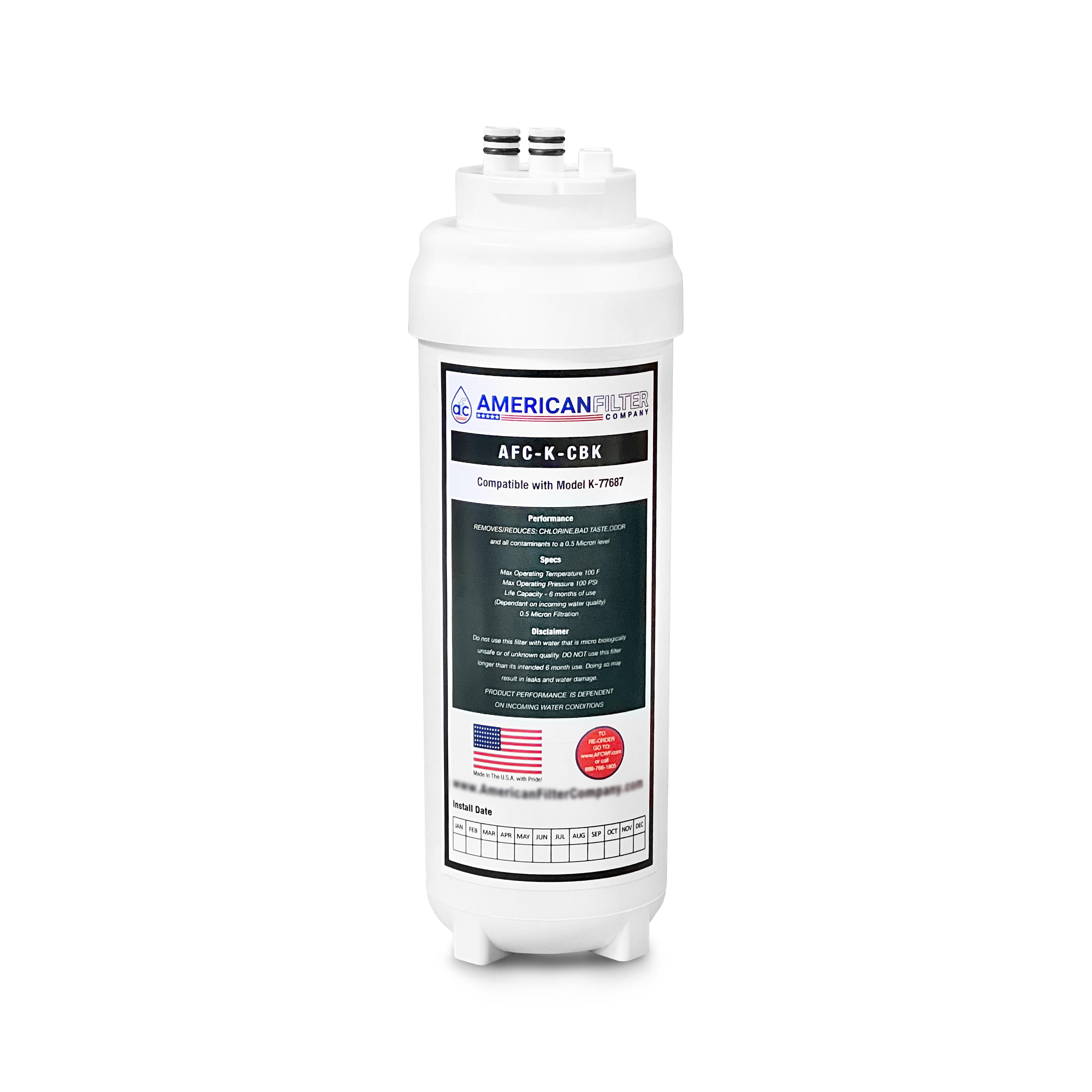 AFC Brand Water Filters, Compatible with Kohler K-77687 Water Filters (made by AFC)