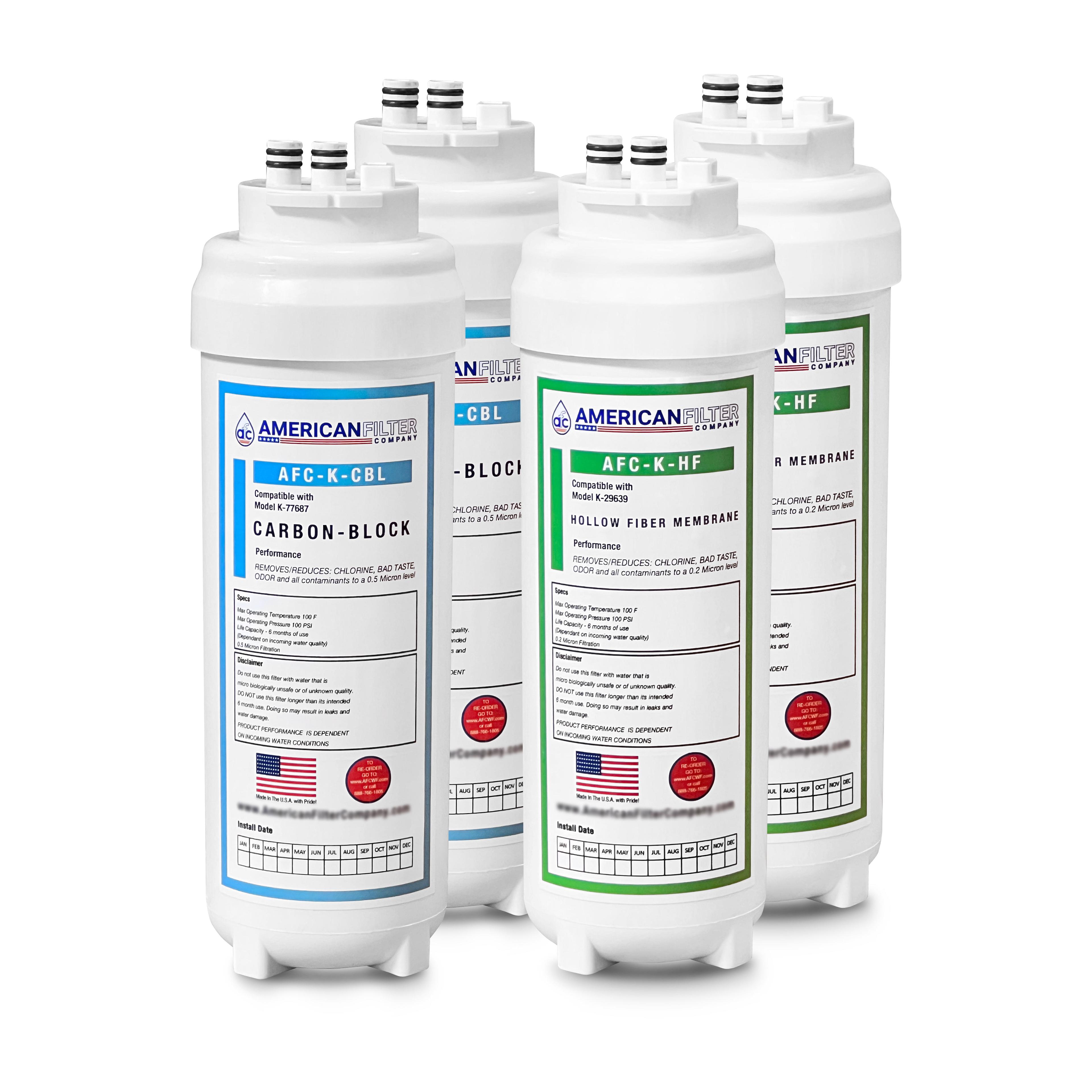 AFC Brand Water Filters, Compatible with Kohler K-22156 Water Filters (made by AFC)