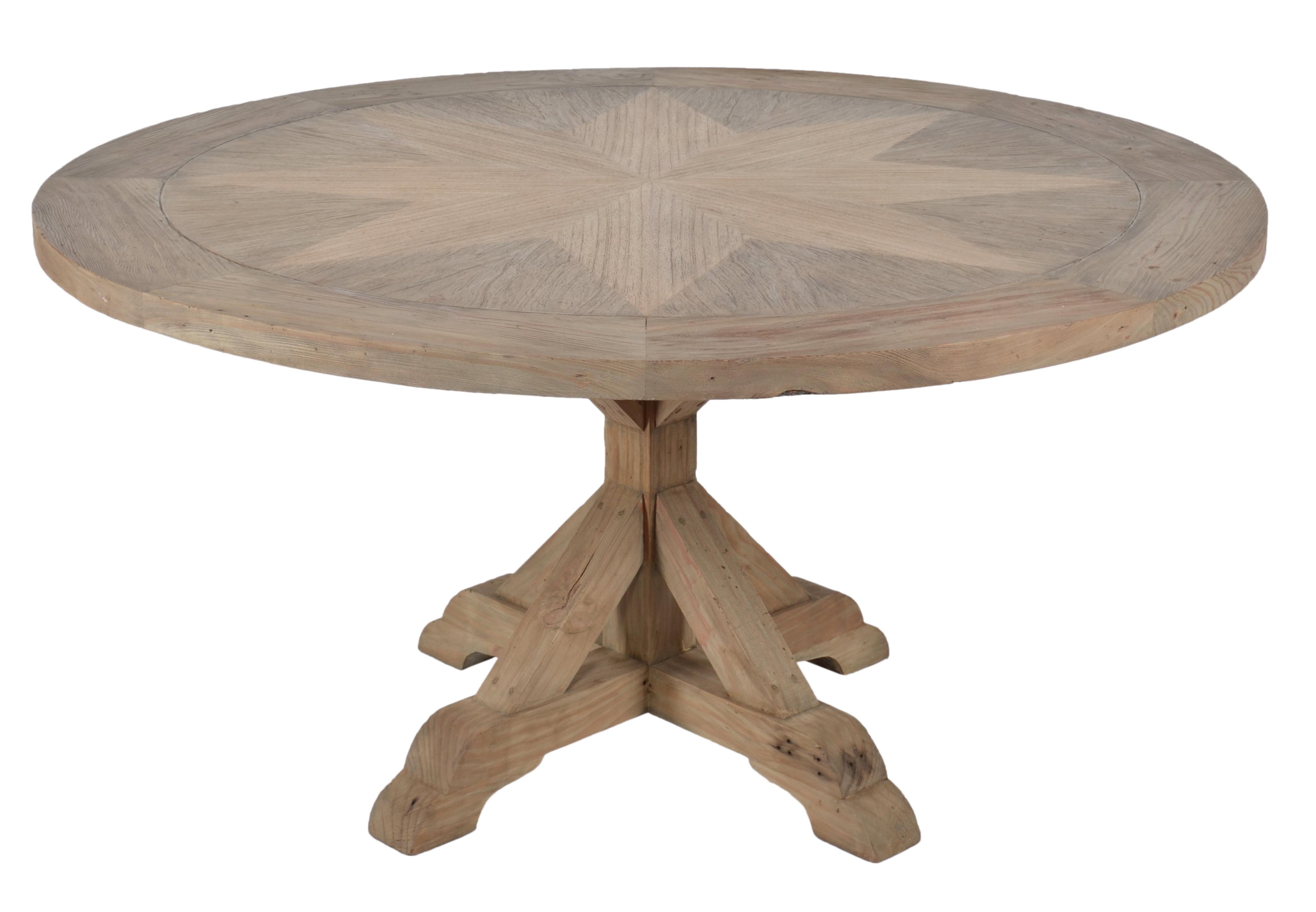 AFD Inverness Farmhouse 60'' Round Dining Table