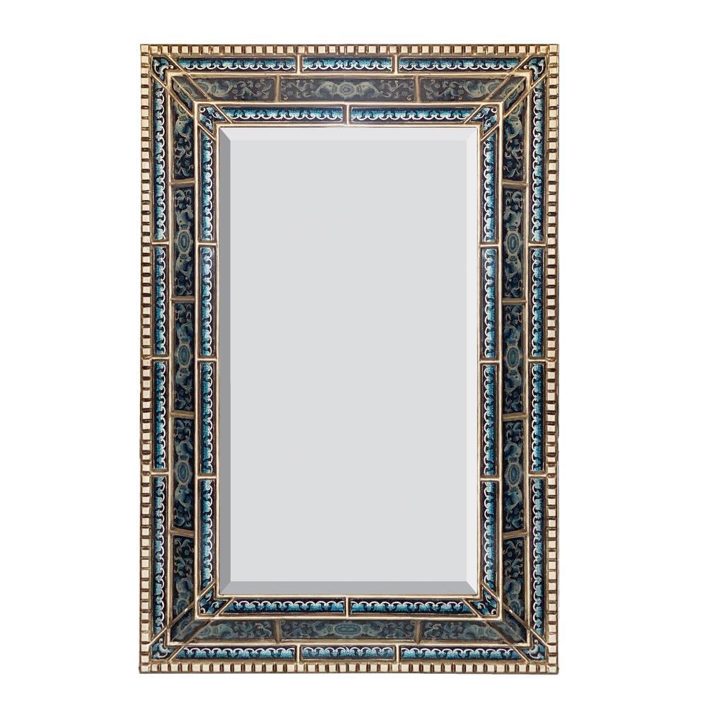 AFD Peruvian Painted Glass Argento Mirror