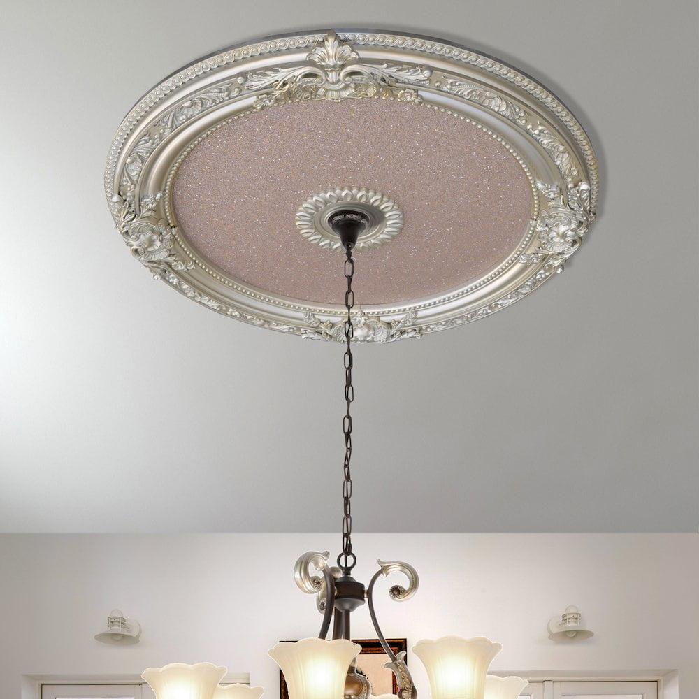 Rose Gold and Soft Gold 36-Inch Round Ceiling Medallion