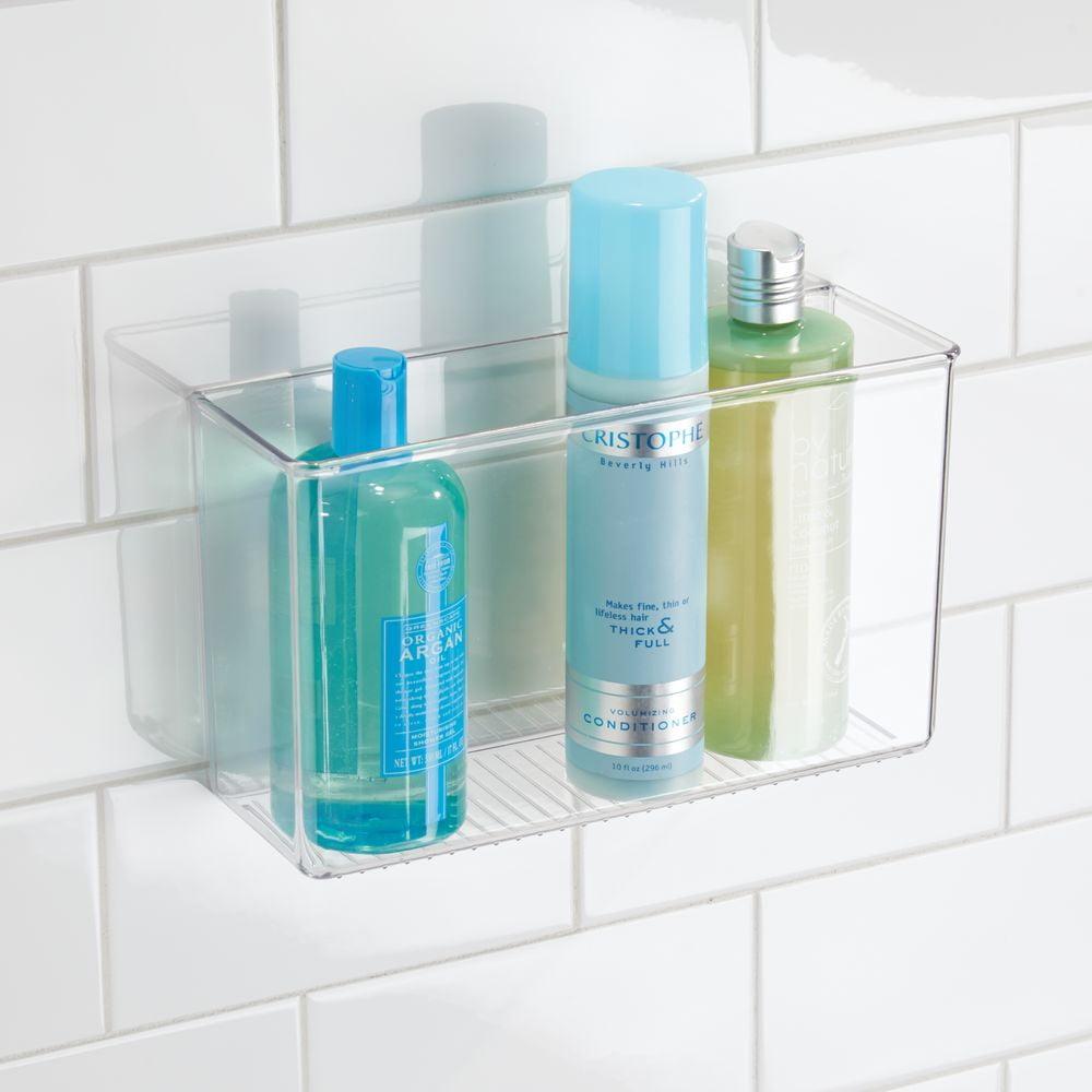 Clear Plastic Suction Mount Shower Organizer