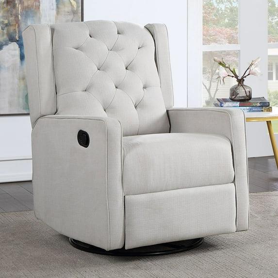 AFG Baby Furniture Ava Swivel Glider Recliner, Gray
