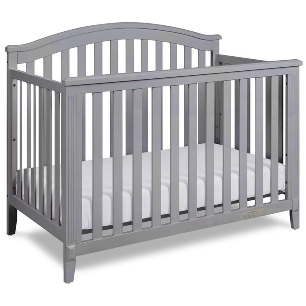 Gray Pine 4-in-1 Convertible Baby Crib