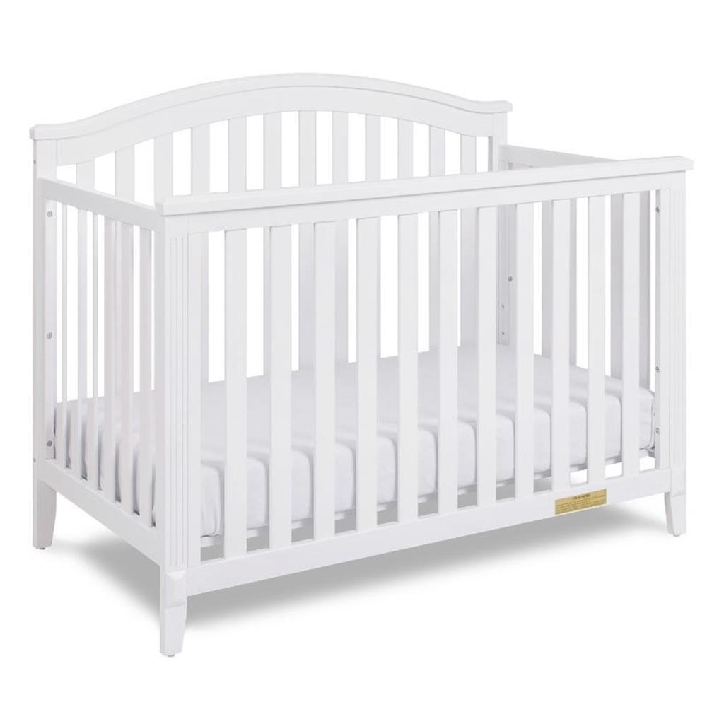 White Pine 4-in-1 Convertible Crib with Guardrail