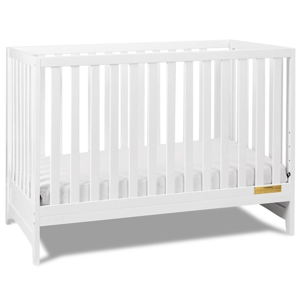 Mila White Pine Wood 3-in-1 Convertible Crib