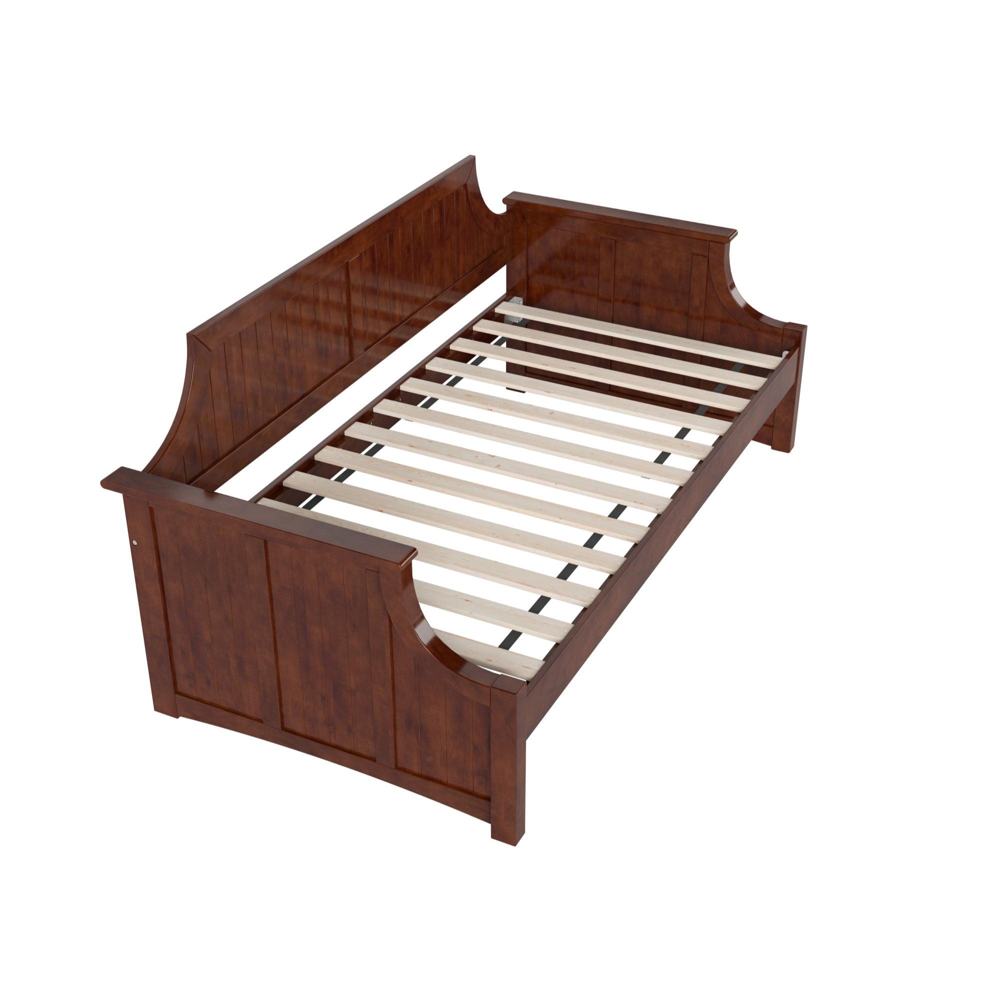 Cambridge Walnut Twin Wood Daybed Frame with Slats