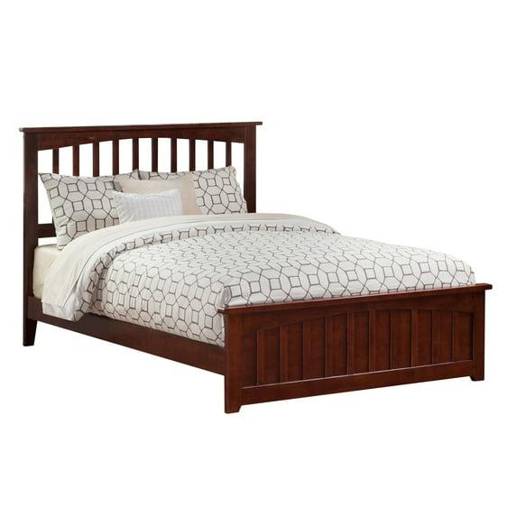 Mission Low Profile Solid Wood Platform Bed with Matching Footboard