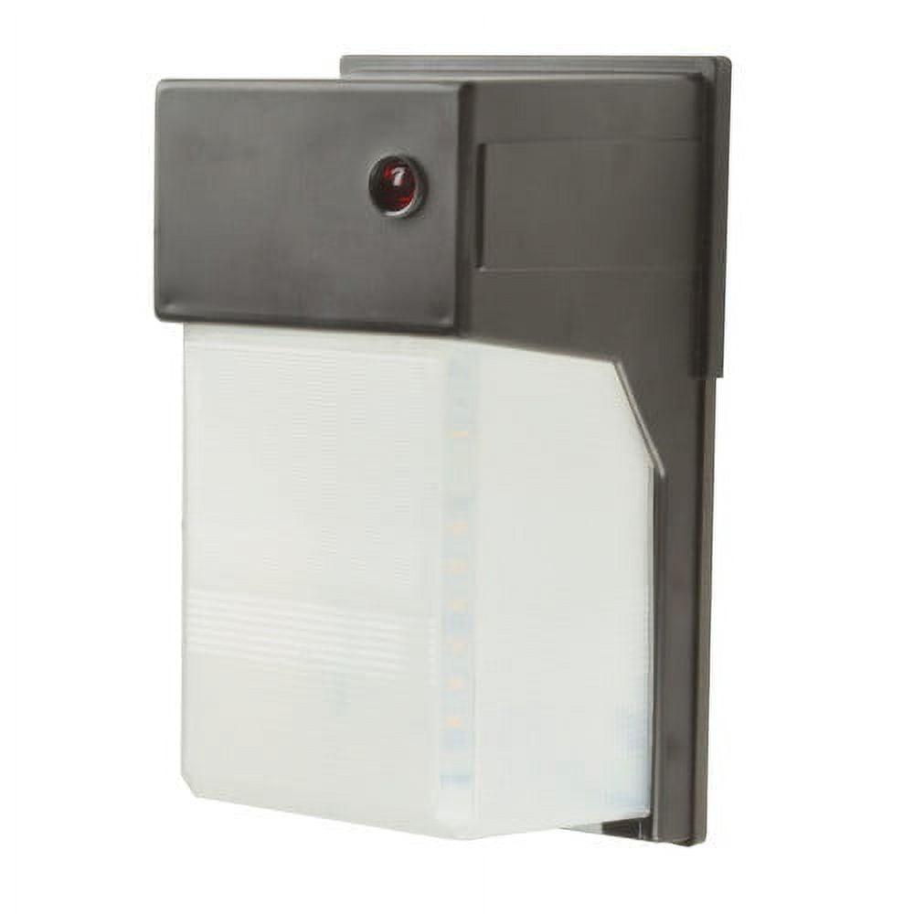 Bronze Polycarbonate LED Outdoor Security Wall Light with Dusk to Dawn Feature