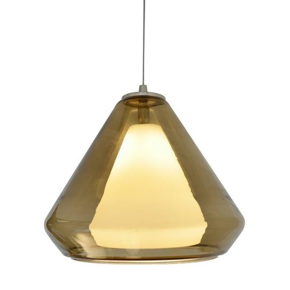AFX  Armitage 1-light Satin Nickel 4000K LED Pendant Brown 120 V