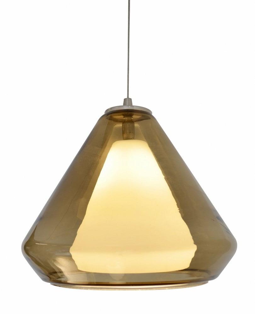AFX  Armitage 1-light Satin Nickel 4000K LED Pendant Brown 120 V