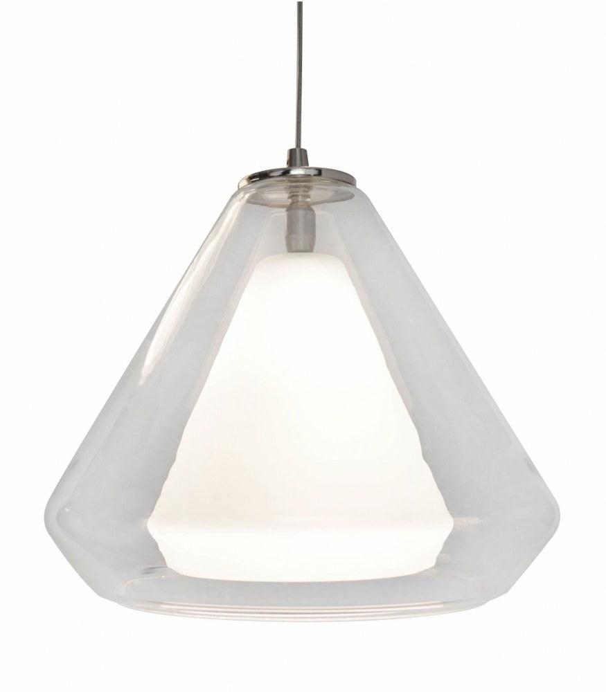 AFX  Armitage 1-light Satin Nickel 4000K LED Pendant Clear 120 V