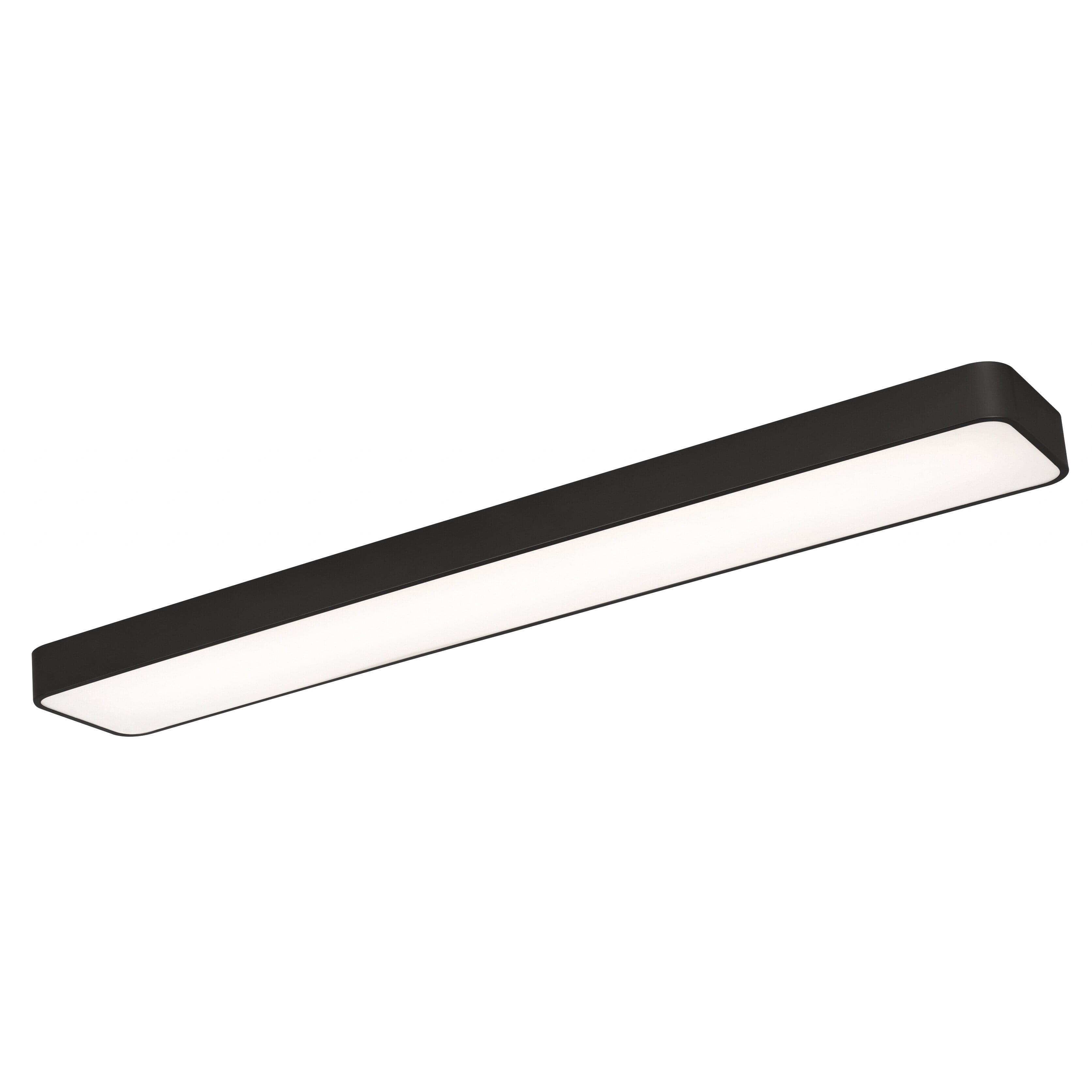 Bailey 46" Black LED Linear Flush Mount Light