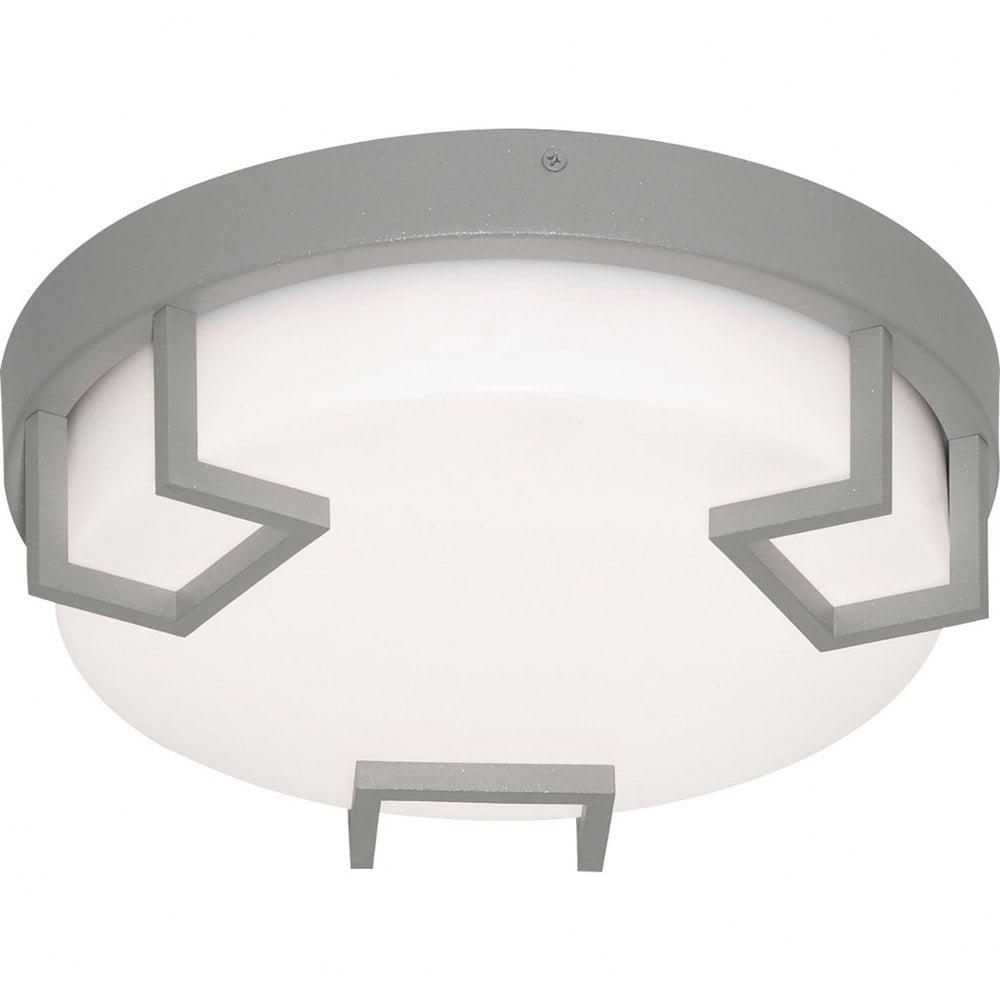 Beaumont 12" Textured Grey LED Outdoor Flush Mount Light