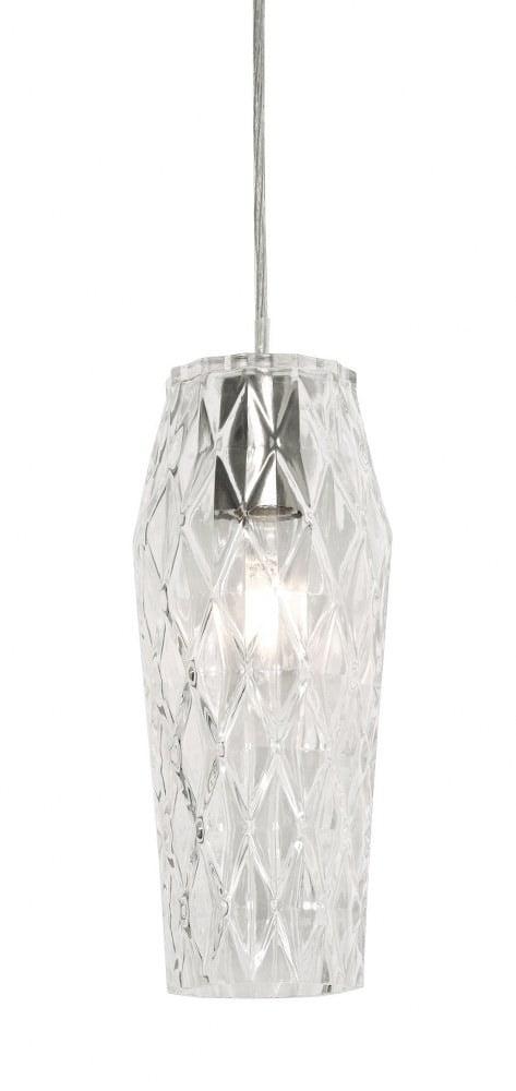 AFX - Candice - 1 Light Pendant-Clear Finish    -Traditional Installation