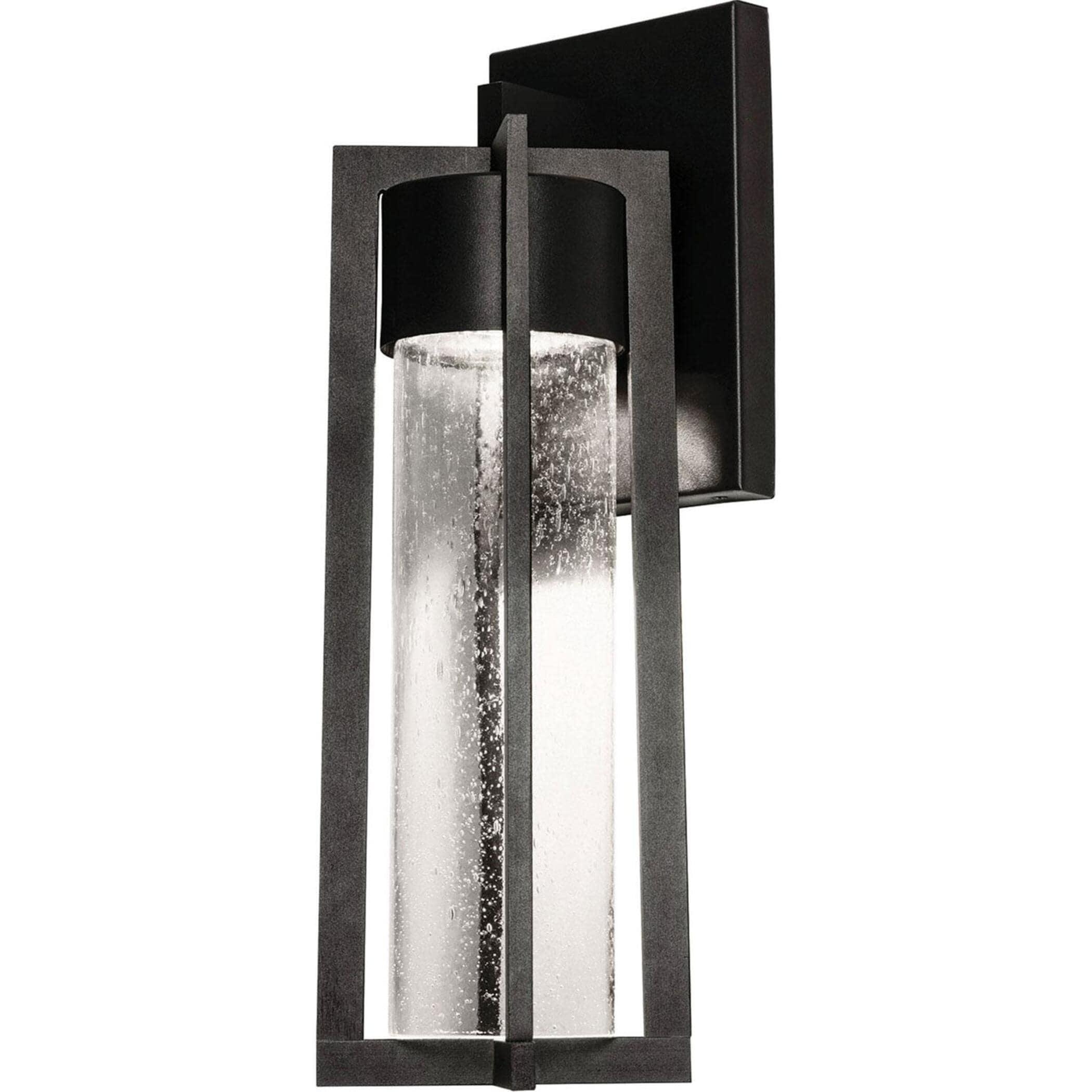 Cane 18.75" Black Metal and Glass LED Outdoor Wall Sconce