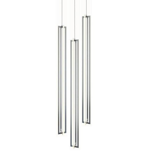 AFX Cass 3 Light Large Round Pendant Satin Nickel Satin Nickel