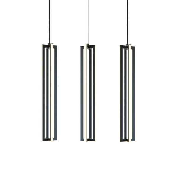 AFX Cass 3 Light Small Linear Pendant Black N/A N/A