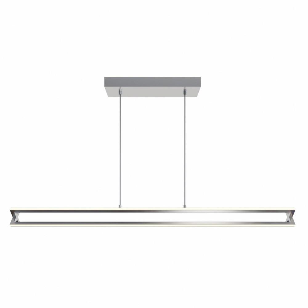 Cass Satin Nickel 48" Modern LED Linear Pendant Light