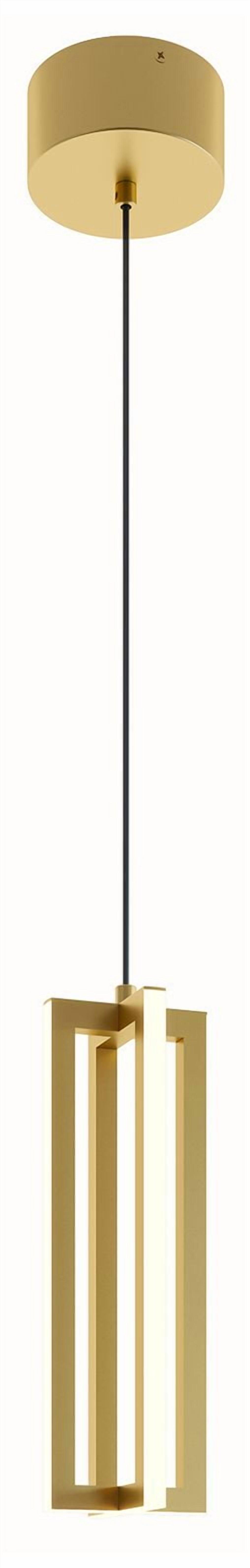 AFX Cass 4" Wide Gold LED Linear Mini Pendant