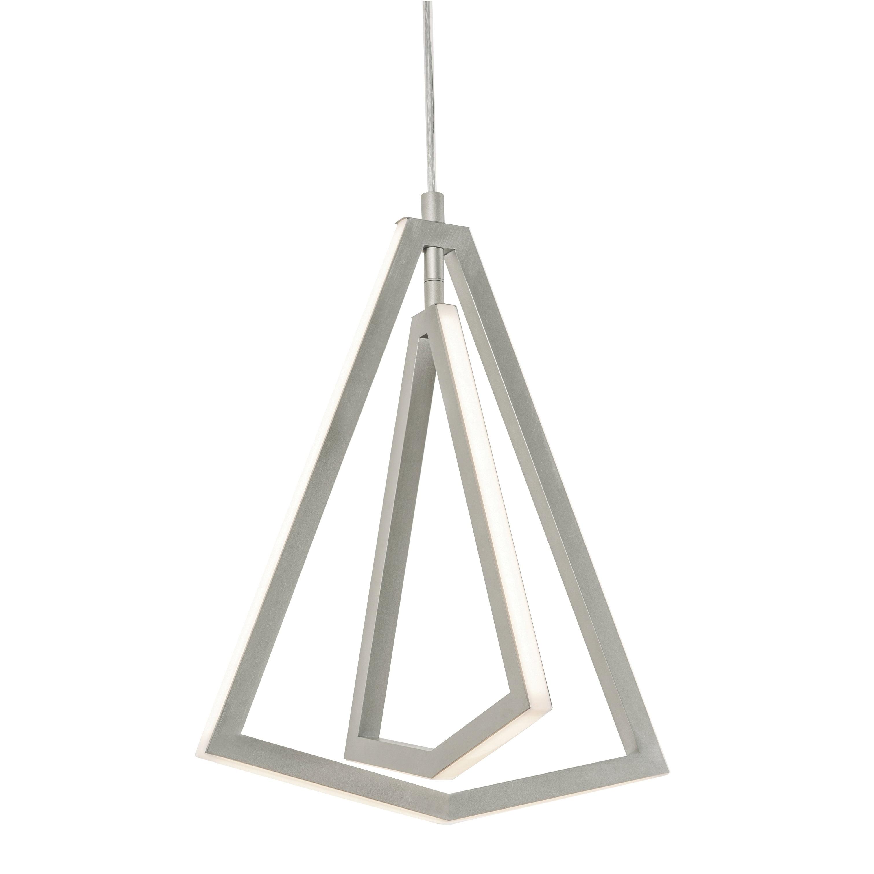 Afx Gnap15l30d1 Gianna 13" Wide Led Abstract Pendant - Nickel