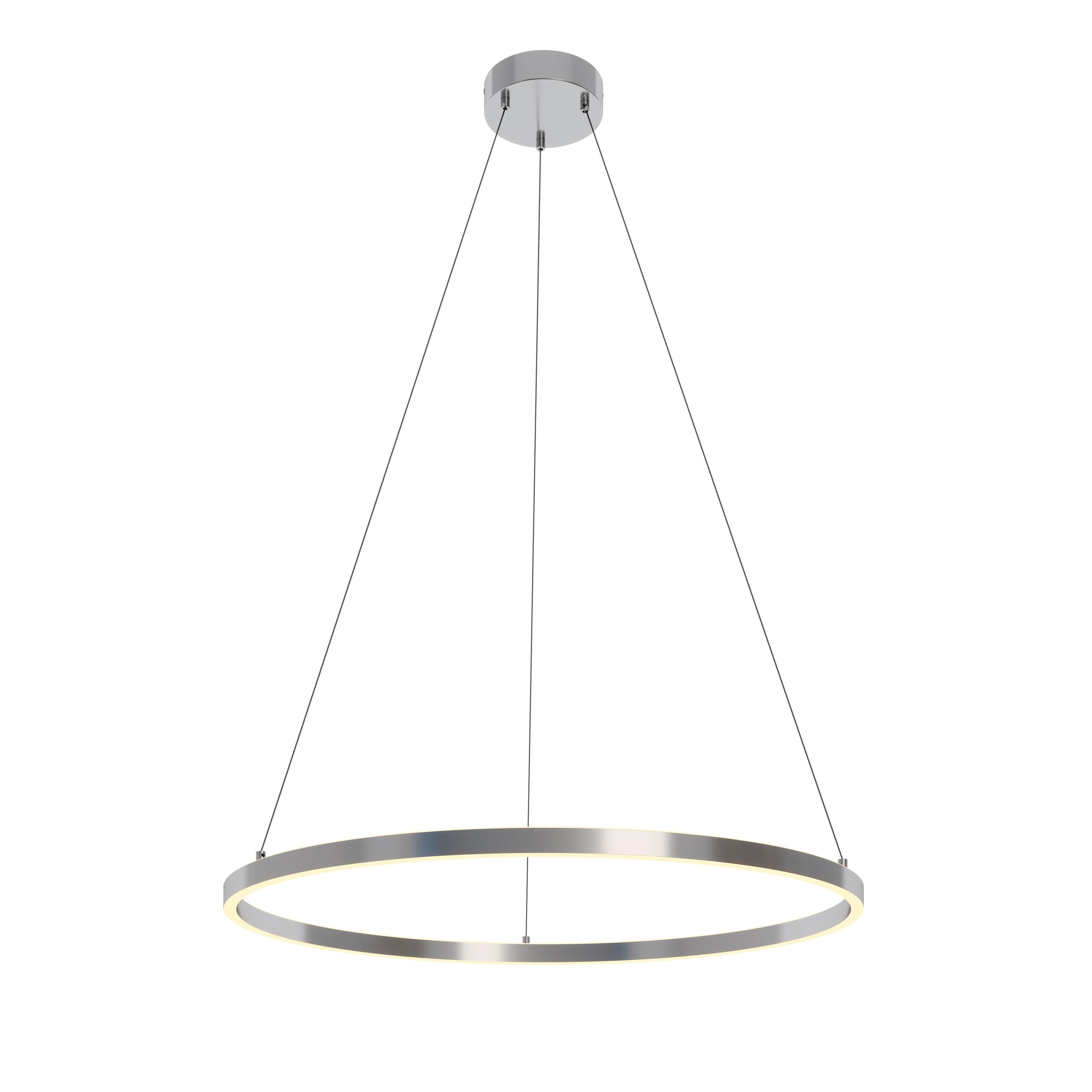 AFX Glo 36" LED Pendant Light - 3000K - 35.57"Dia x 1.42"H Satin Nickel Satin Nickel