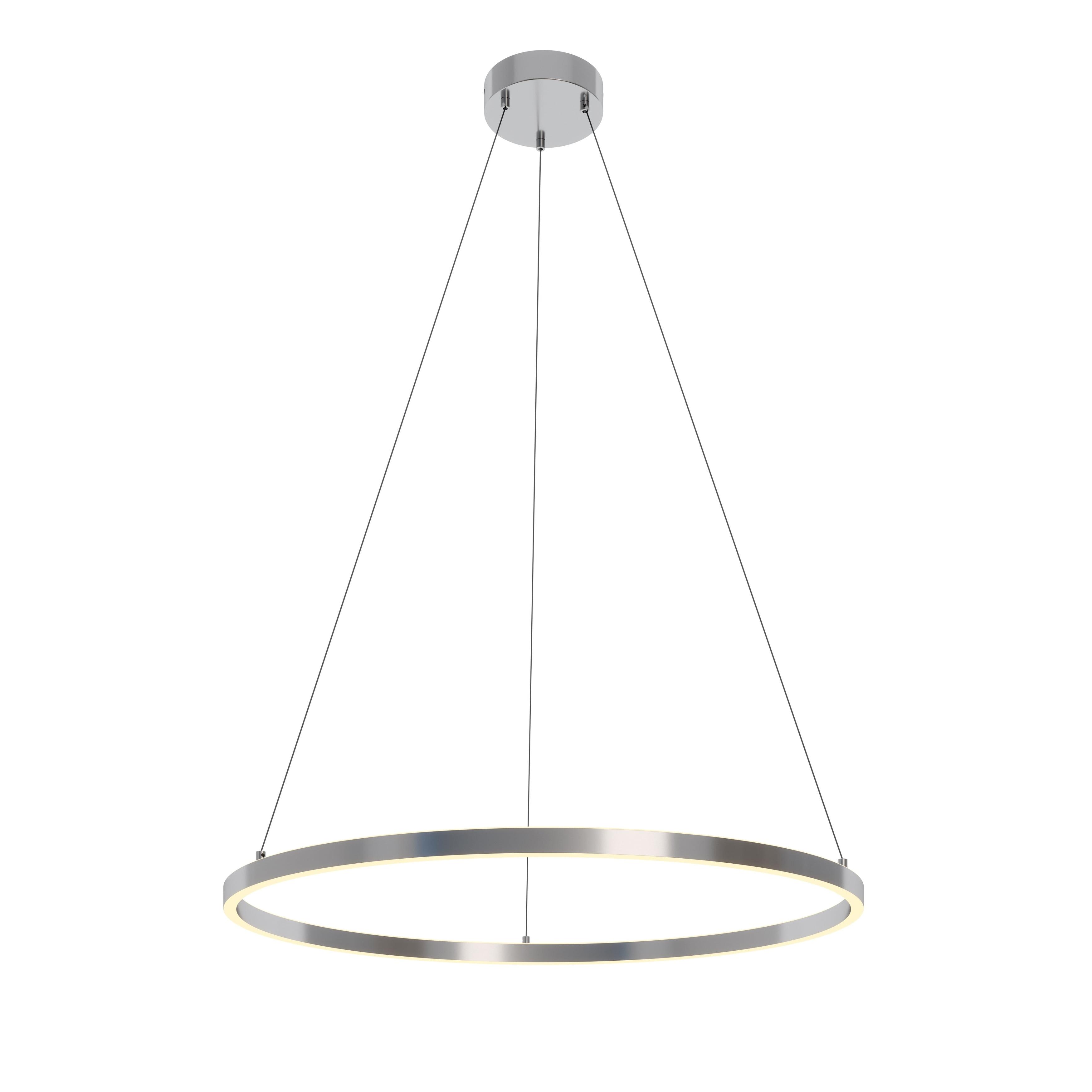 Satin Nickel 36'' LED Ring Pendant Light