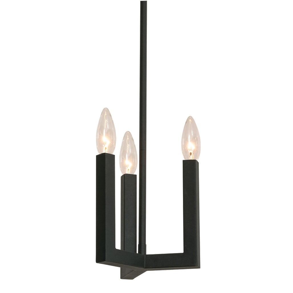 Modern Aged Brass and Black Mini Pendant Light for Indoor/Outdoor