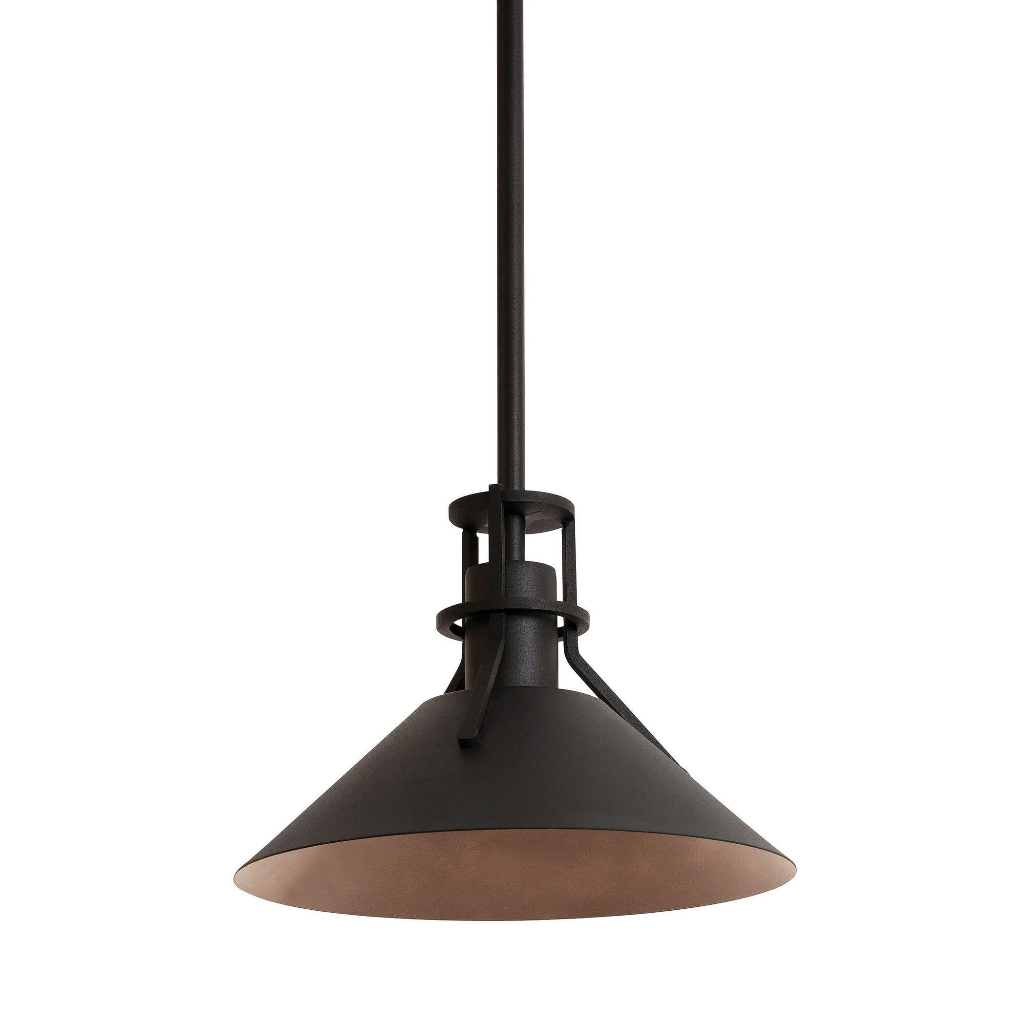 Gus 10" Black Aluminum LED Outdoor Pendant Light