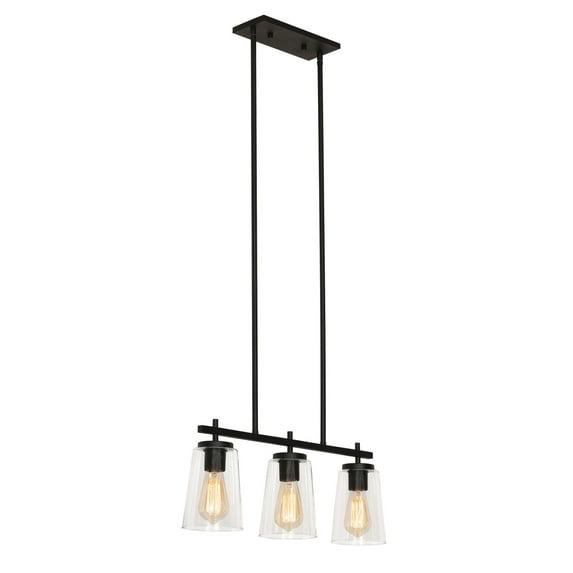 AFX Joanna 3 Light Linear Pendant Satin Nickel Satin Nickel