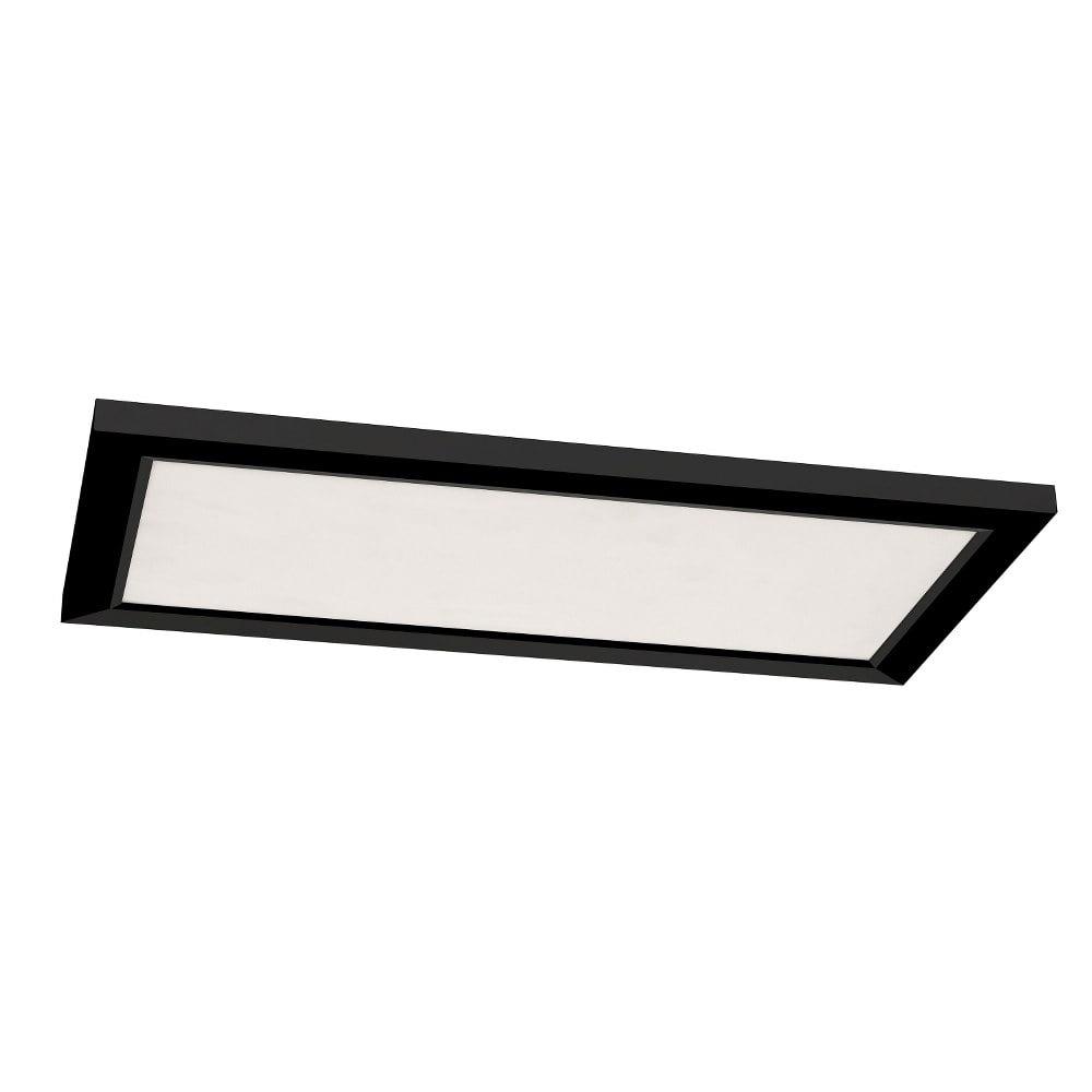 LGNL2412LAJD4BK-AFX-Lugano - 25W 1 LED Flush Mount In Modern Style-1 Inches Tall and 12 Inches Wide-Black Finish
