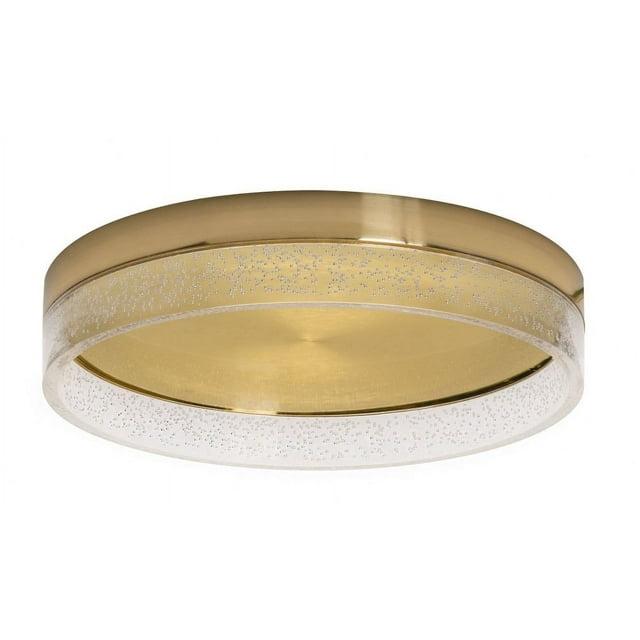 AFX - Maggie - 15.75 Inch 34W 1 LED Flush Mount-Satin Brass Finish