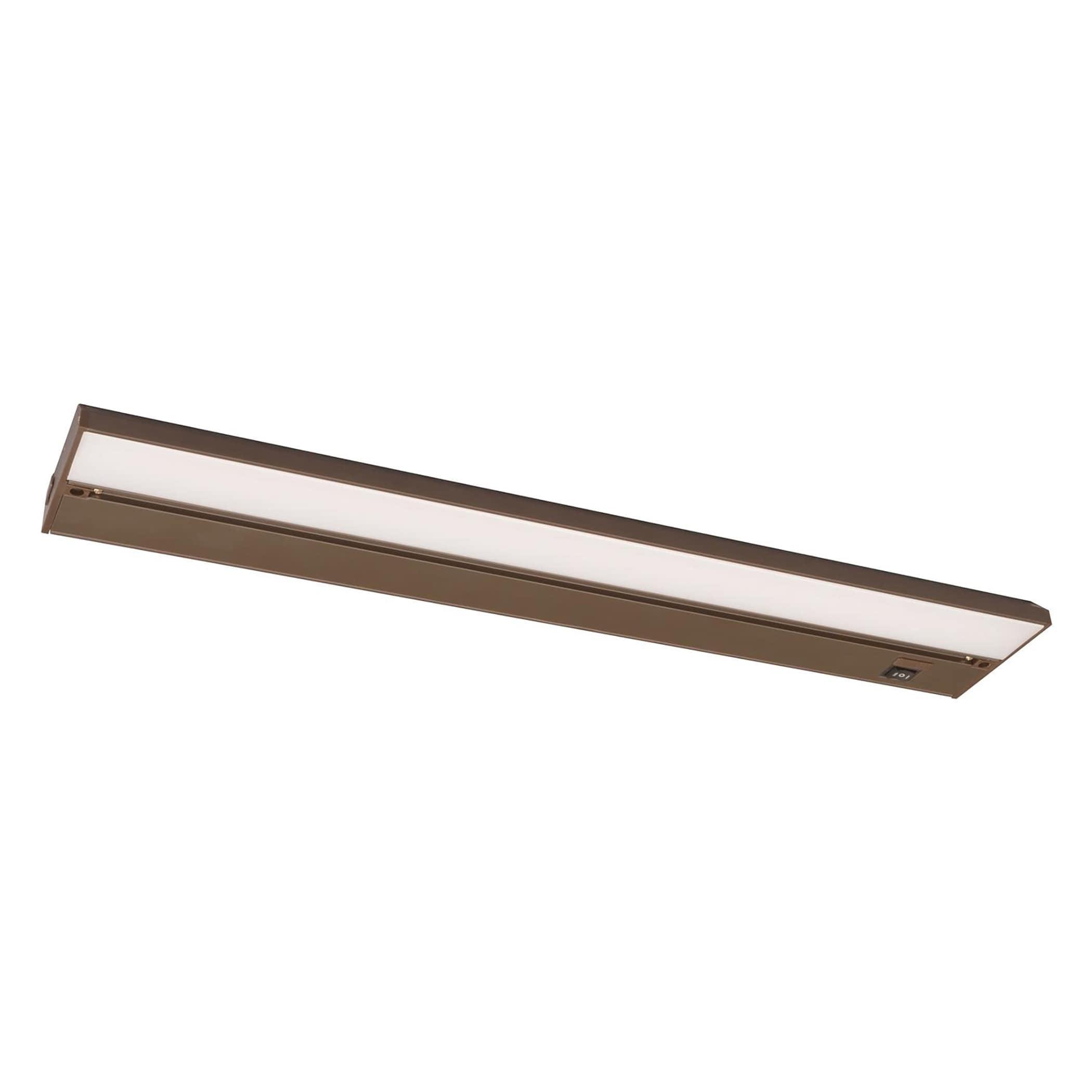 AFX Noble Pro 22-inch Oil-Rubbed Bronze LED Under Cabinet, White Polycarbonate Shade