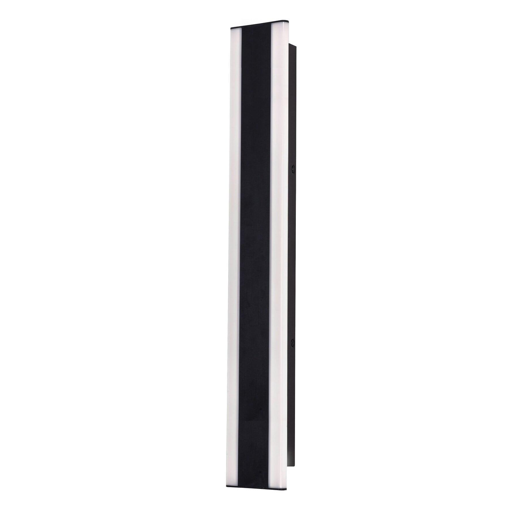 Rhea 36'' Black Aluminum and Acrylic LED Outdoor Wall Sconce