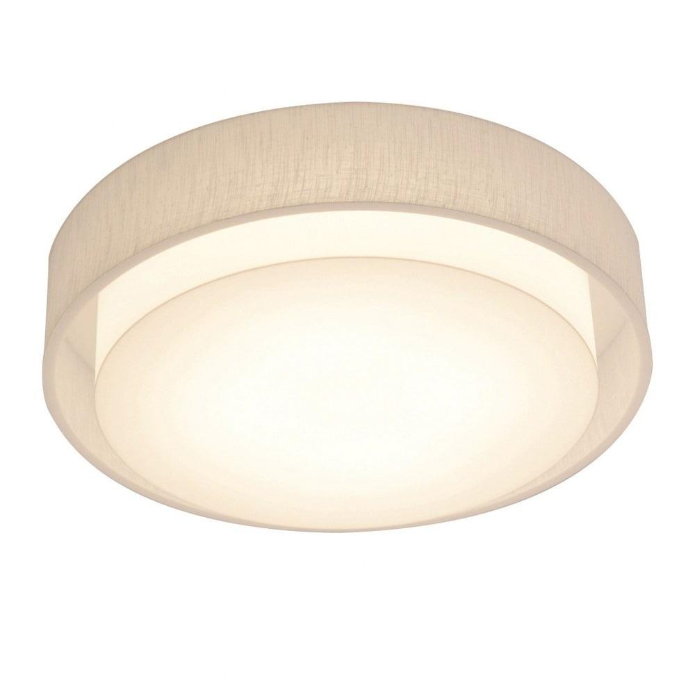 Sanibel 16" White LED Flush Mount Drum Light