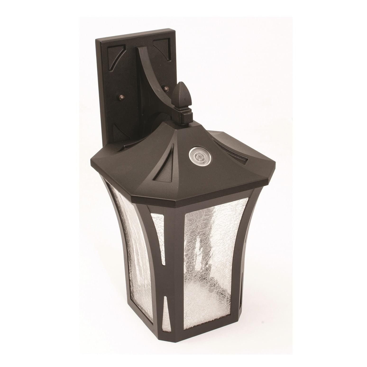 Stratford Black Aluminum and Glass LED Outdoor Wall Sconce